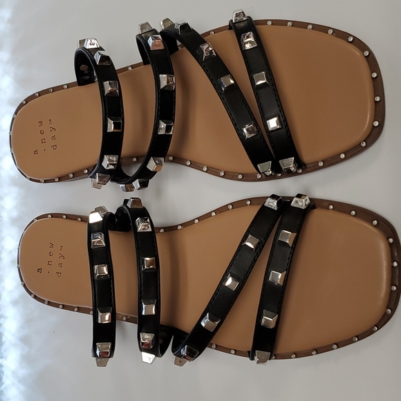 Women's Hollis Wide Width Embellished Slide Sandals - Picture 2 of 5